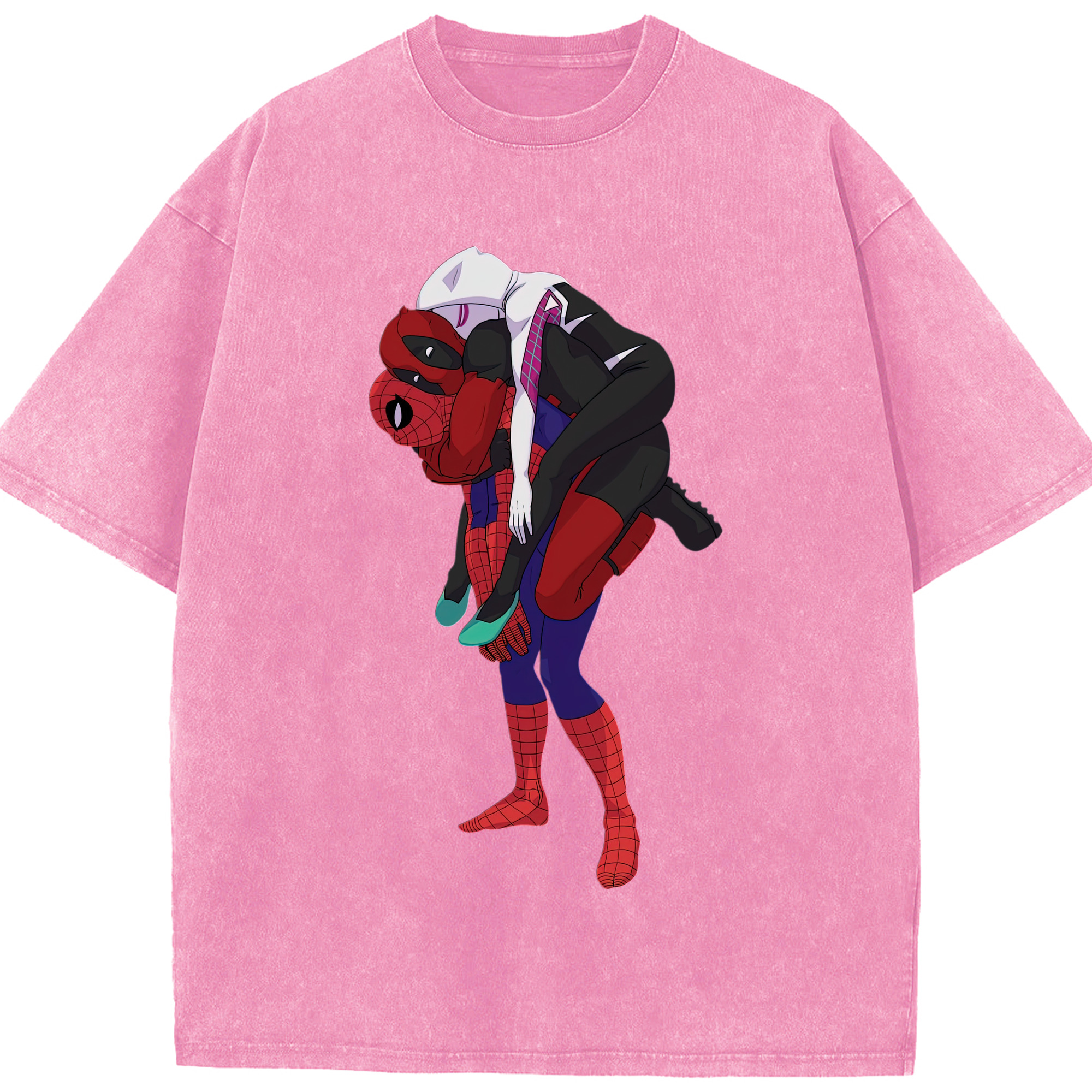 （画像用） Deadpool デッドプール 綿100% ヴィンテージ風 半袖Tシャツ（フロントプリント）